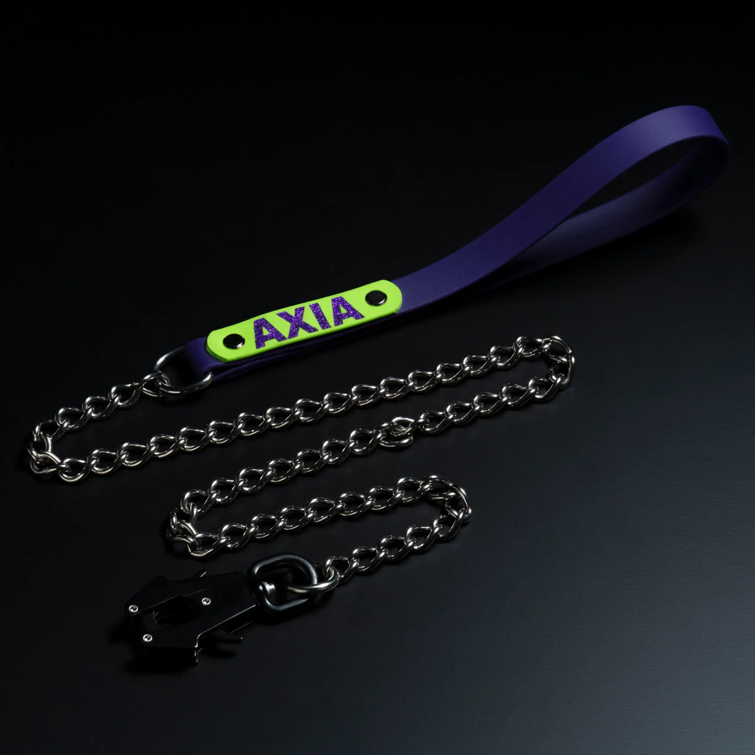 Chain Leash – VIOLET × APPLEGREEN リード チェーン  オーダーメイド 犬用 小型犬 中型犬 大型犬対応 防水 丈夫 壊れにくい ヴァイオレット アップルグリーン